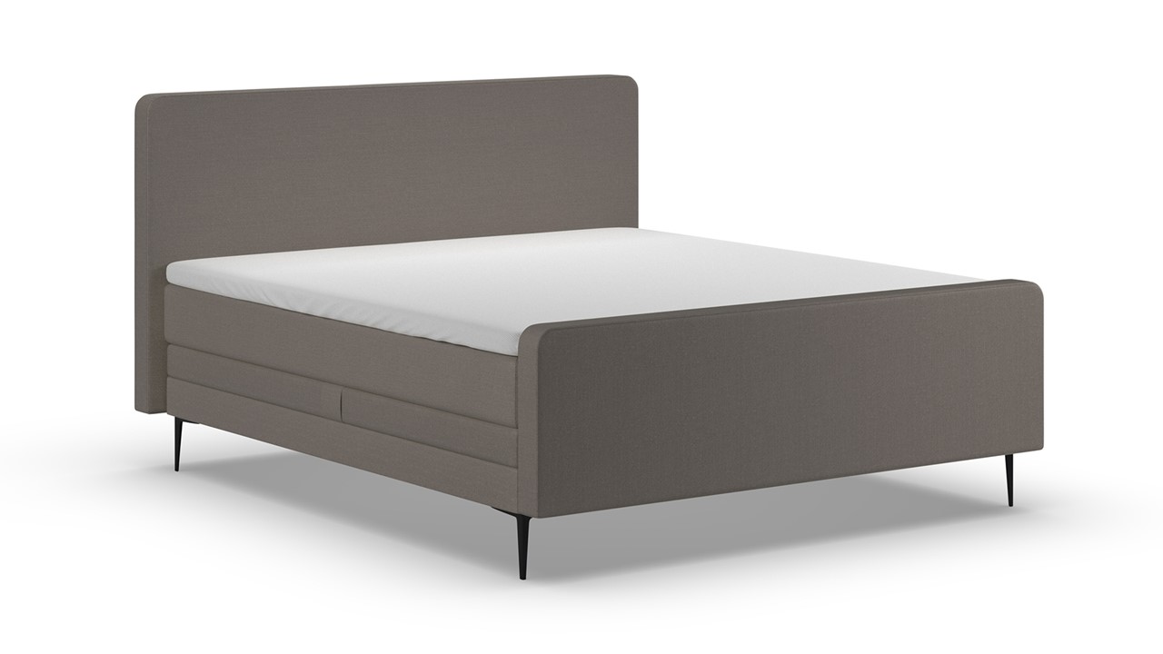 Elektrische boxspring Glade - Soft suede liver