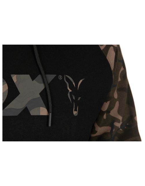 Fox Black \/ Camo Raglan Hoodie - Vesten & truien - Small