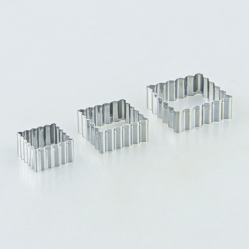 Lot de 3 emporte-pièces carrés