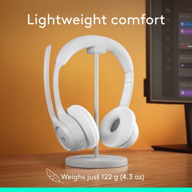 Logitech Zone 300 trådløse høretelefoner (off-white)