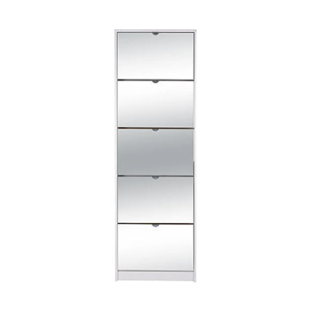 MES Meuble 5 Portes 58,2x16,6x178,5 cm Blanc