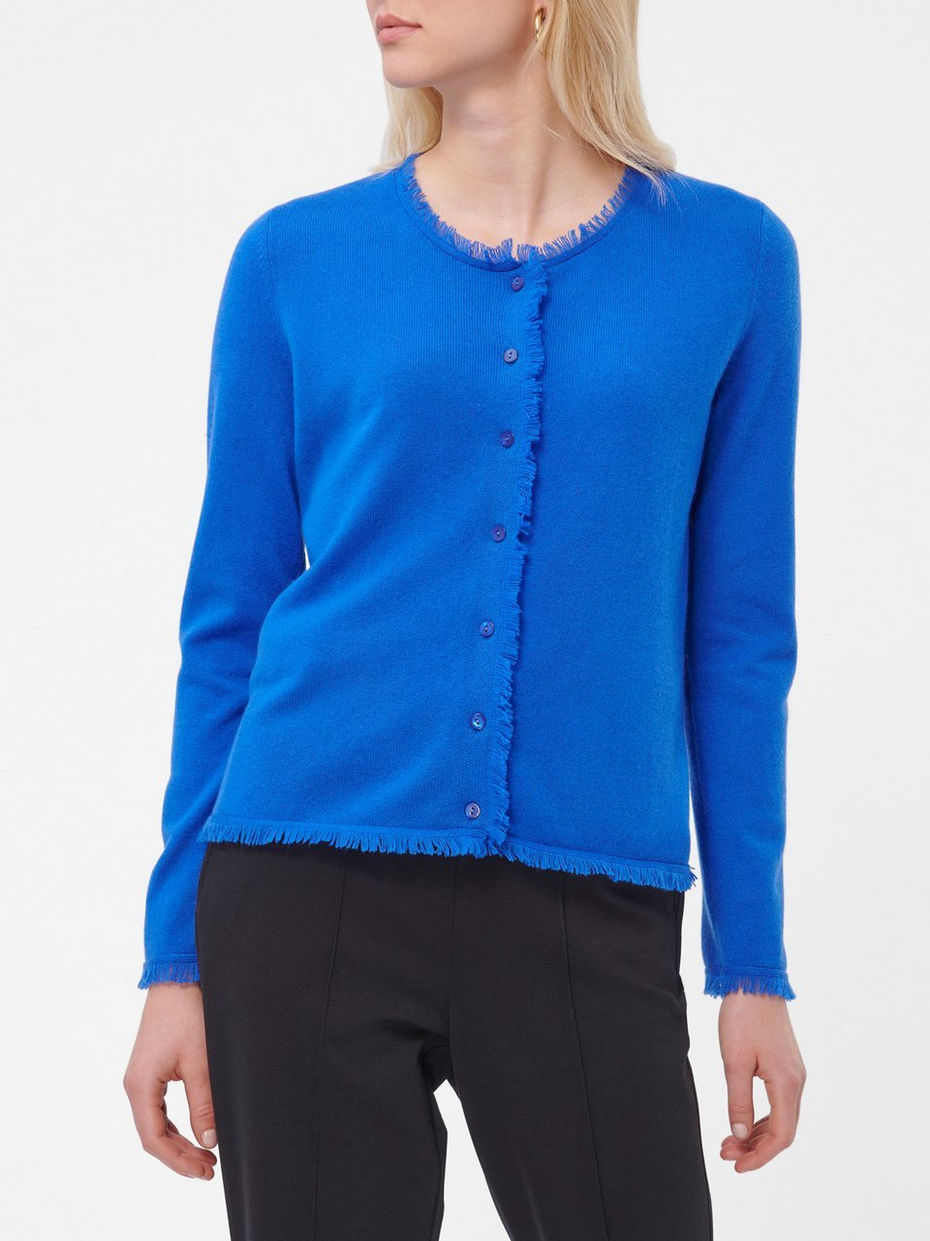 Strickjacke aus Schurwolle und Kaschmir