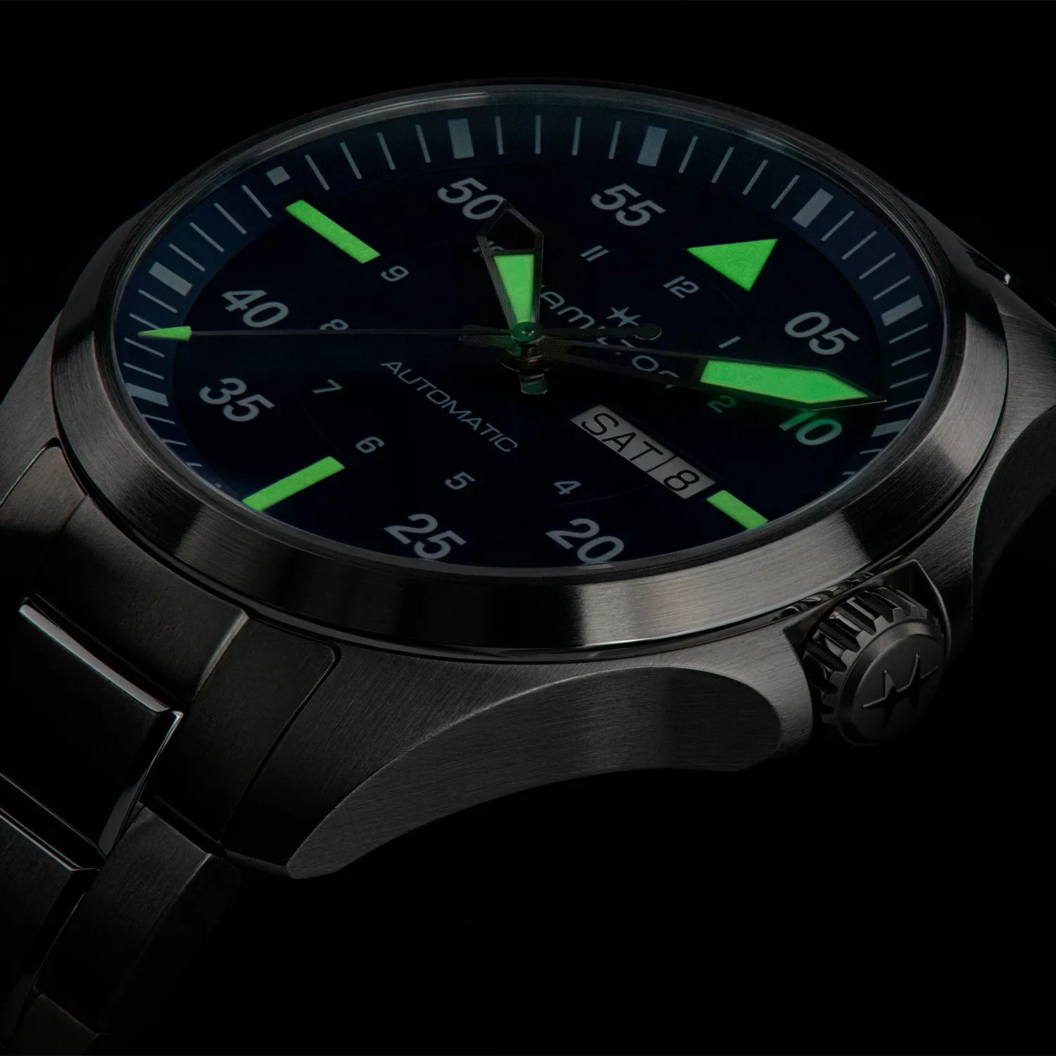 Hamilton Khaki Aviation Pilot Day Date Auto H64635140