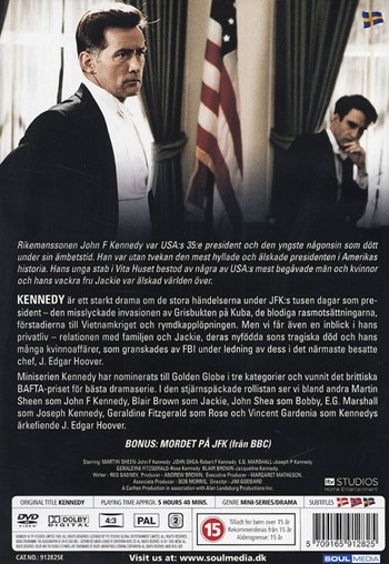 KENNEDY (MINISERIES) - 3 DVD box set