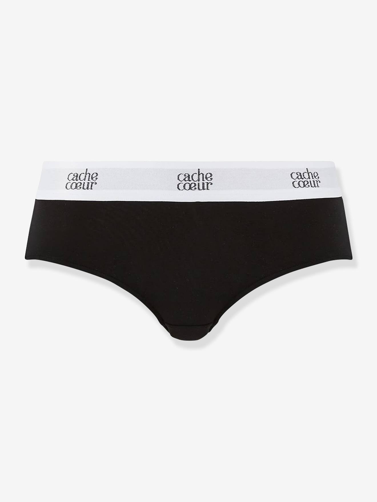 Calções de maternidade de cintura baixa Life CACHE COEUR, pretos