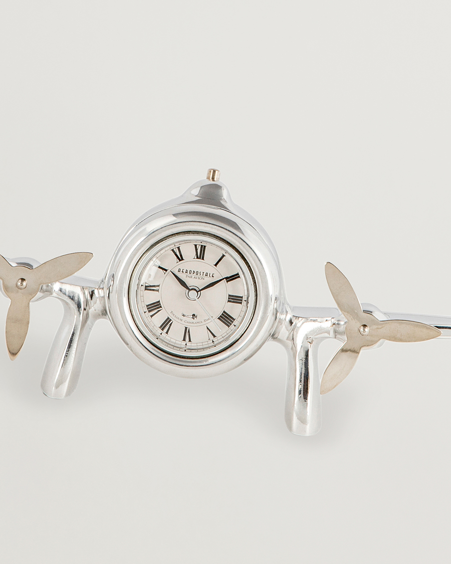 Authentic Models Art Deco Flight Clock Silver
