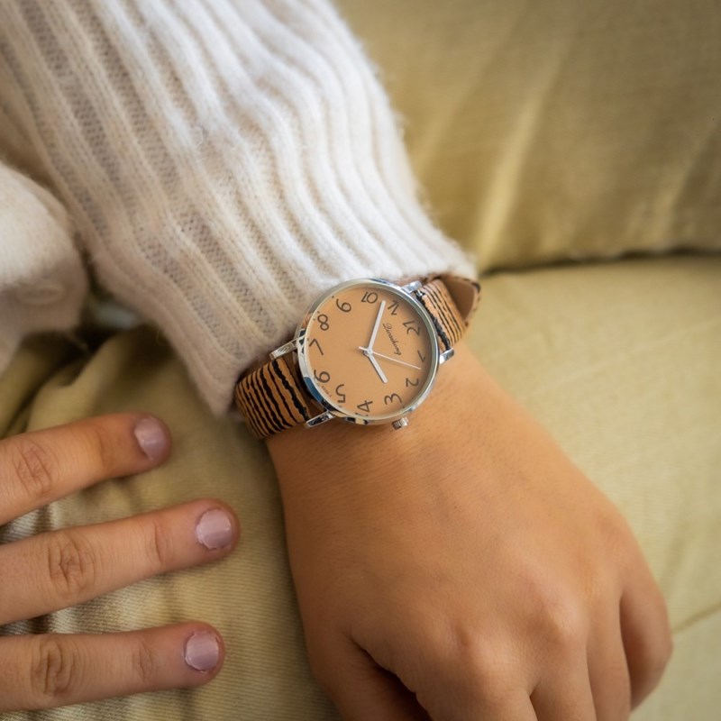 Montre Femme CHTIME bracelet Cuir Marron