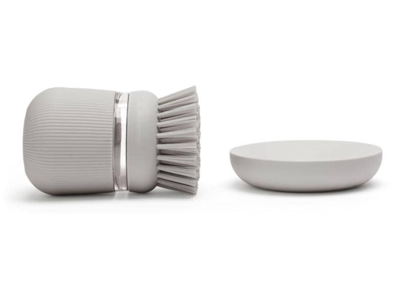 Brabantia Spülbürste mit Seifenspender Grau Spülbürste mit integriertem Seifenspender