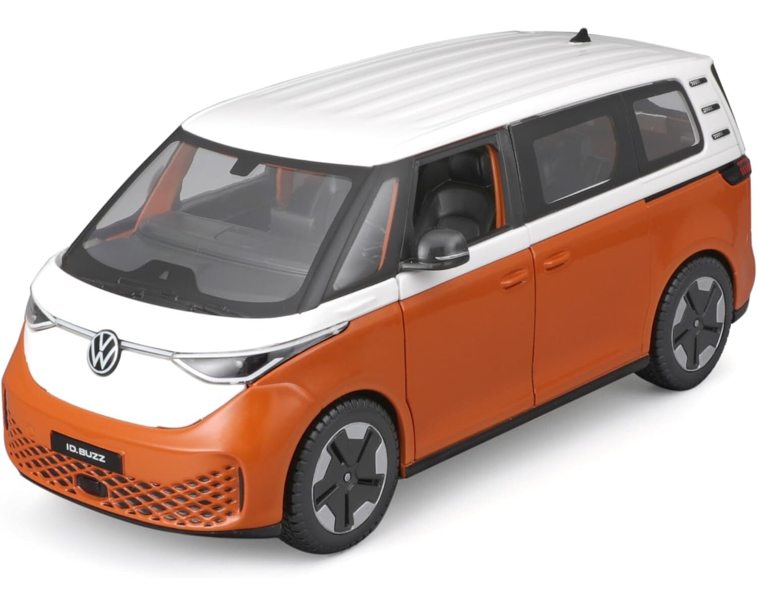 Maisto 32914O - Modellauto - VW ID.Buzz (weiß-orange, Maßstab 1:24) Modell Auto Spielzeugauto