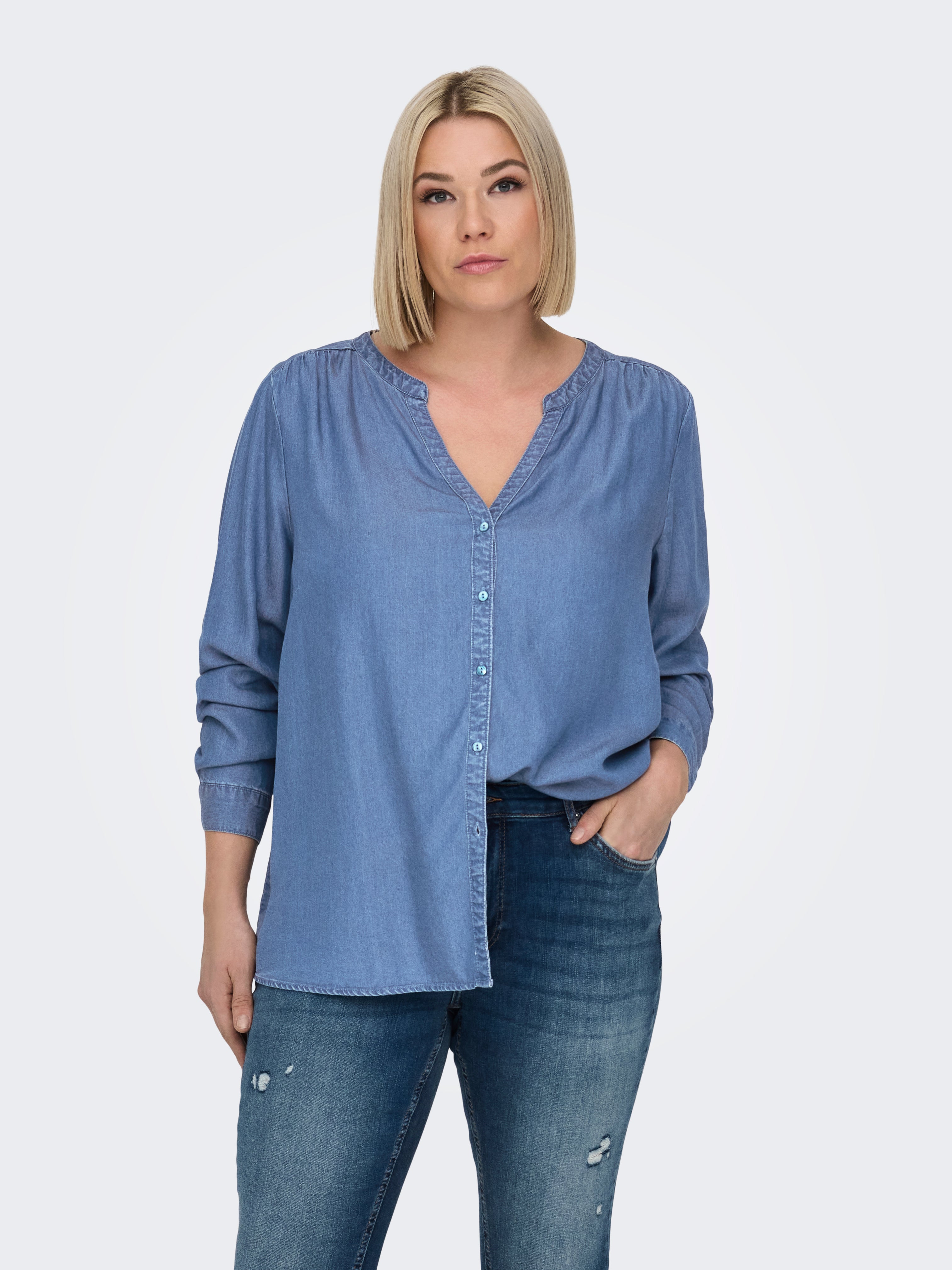 -CARSEMA Jeanshemd Medium Blue Denim