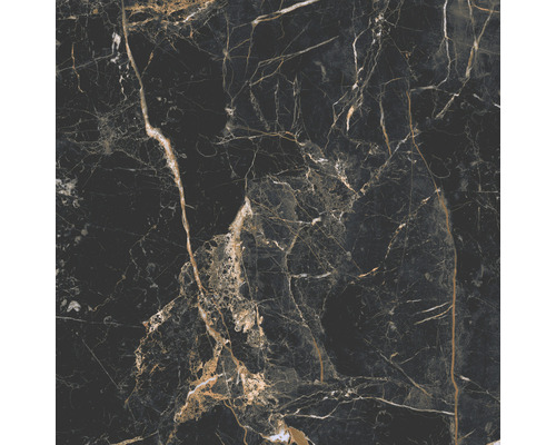 Porseleinen wand- en vloertegel Marquina 59,7 x 59,7 cm goud