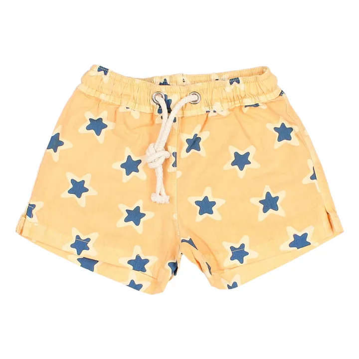 Búho Short de Bain Etoiles Bébé | Jaune