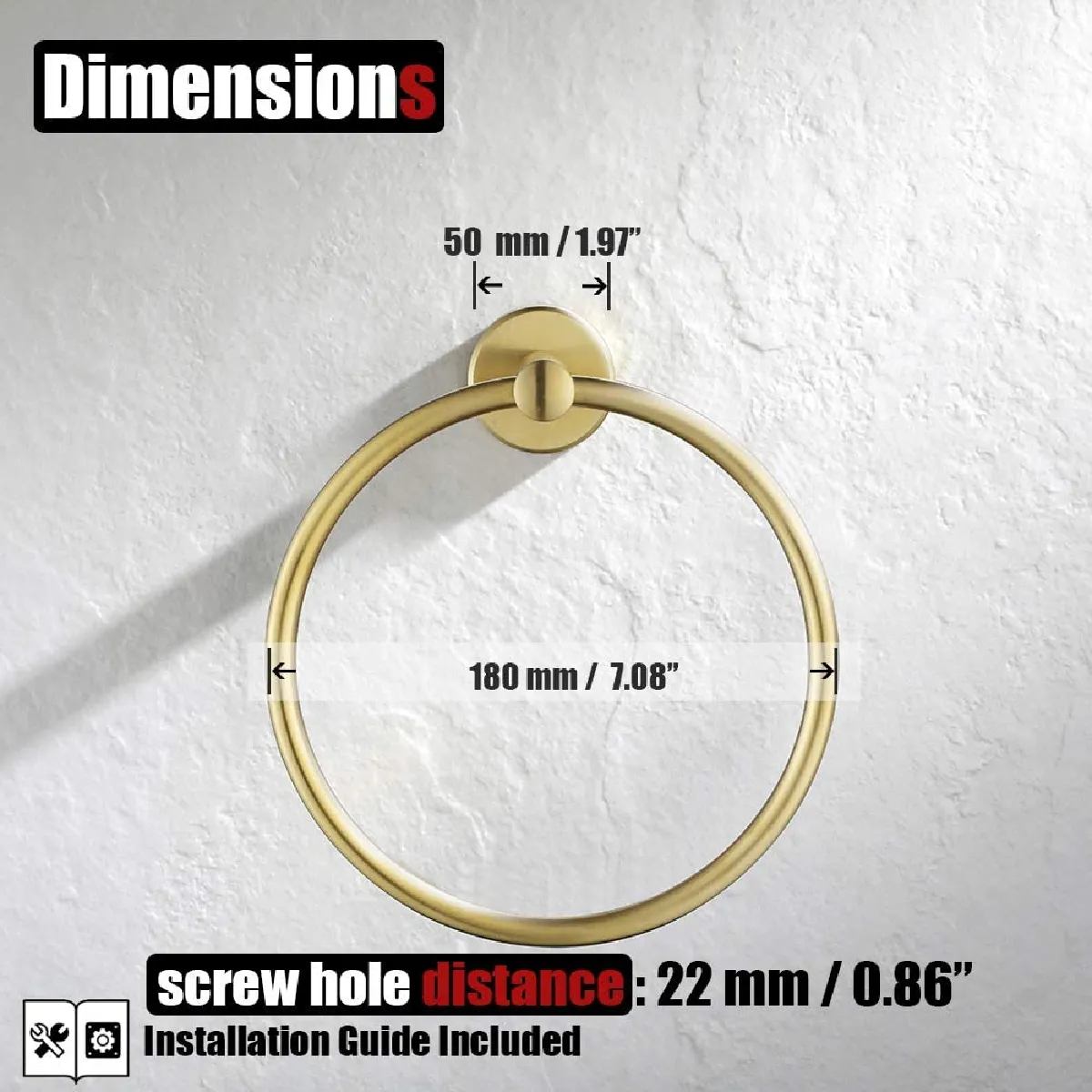 Universal Bague serviette acier inoxydable - Chrome