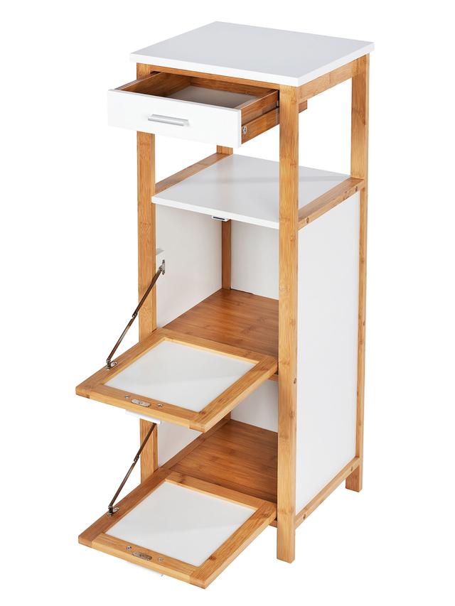 Regal Finja mit Wäschebox, Bambus