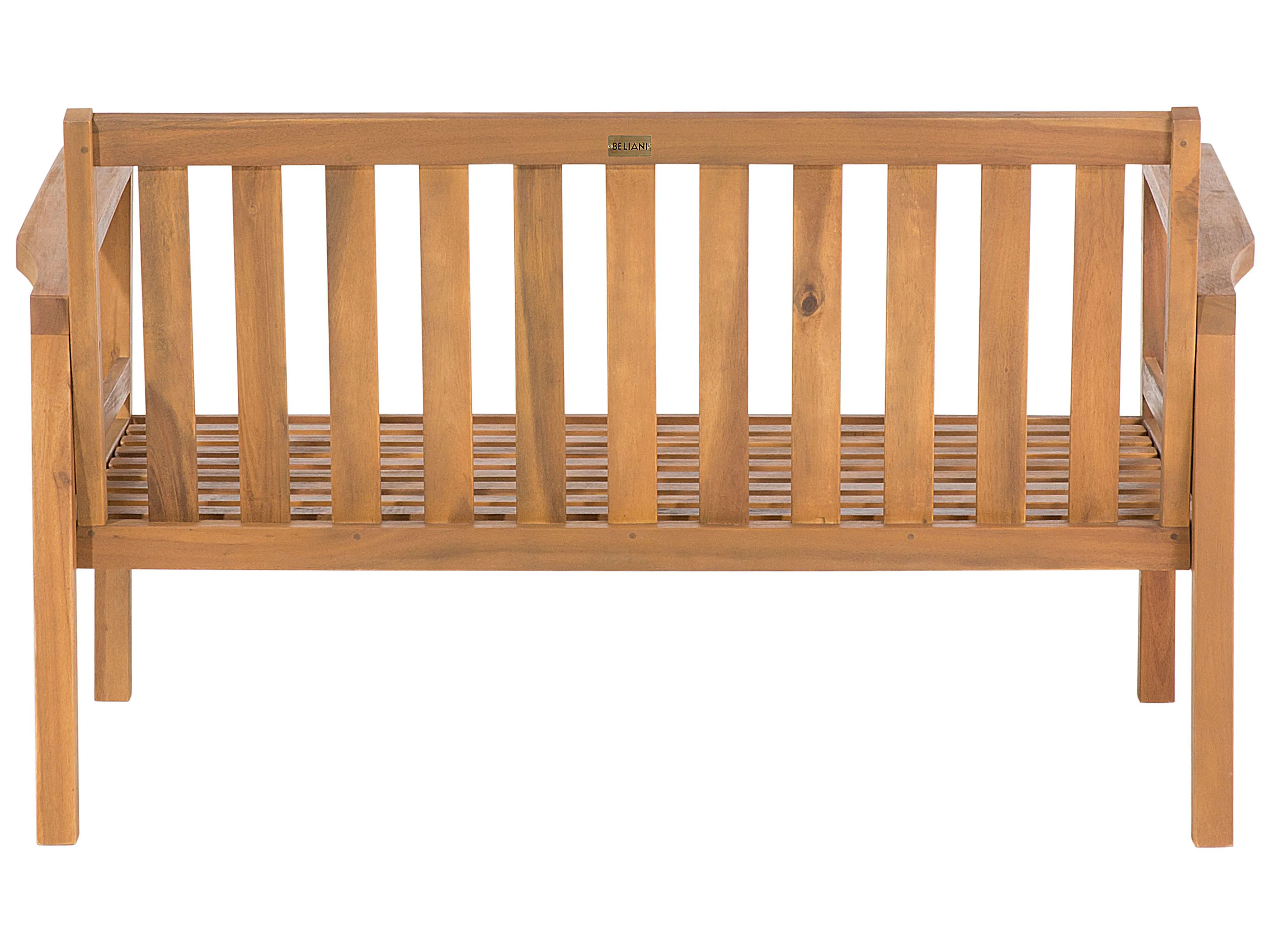 Loungeset met tafel en ottomaan 4-zits MANILA Acaciahout Lichtbruin