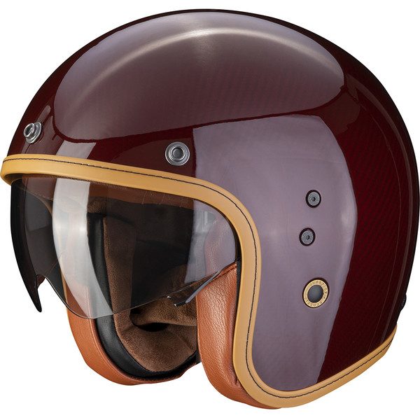 Scorpion - Casque Belfast Carbon Evo Solid Rouge