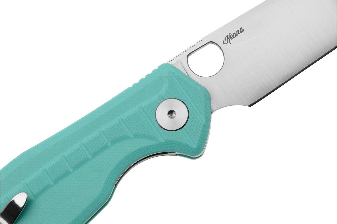 Bestechman Angry Owl BMK12B-1 Satin D2, Seafoam G10, zakmes