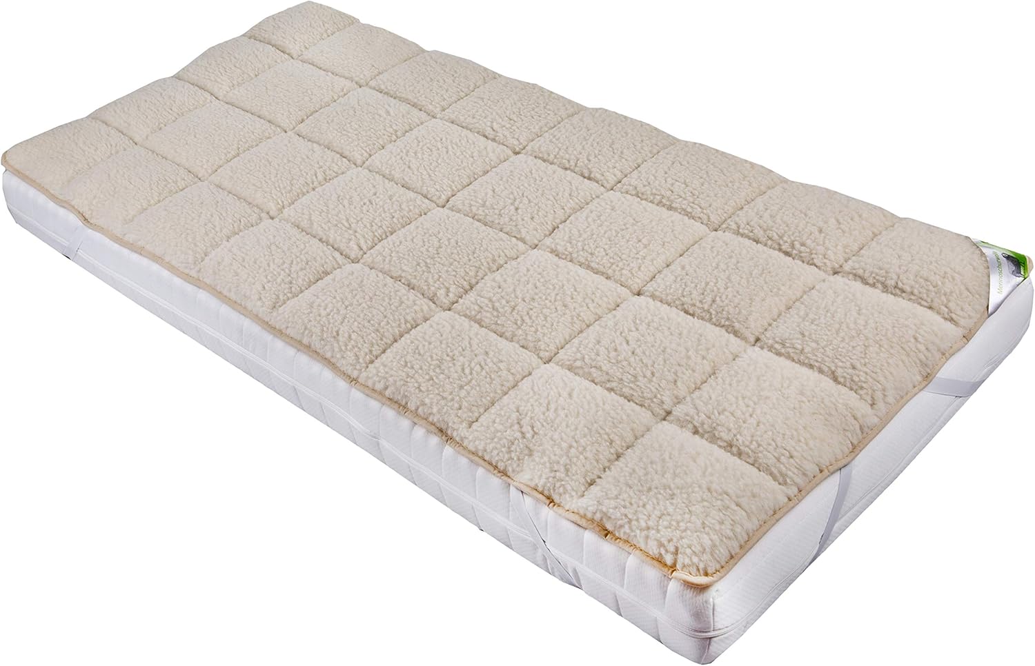franknatur - Unterbett Lammflor mit Merino Schurwolle Matratzen-Auflage 140x200