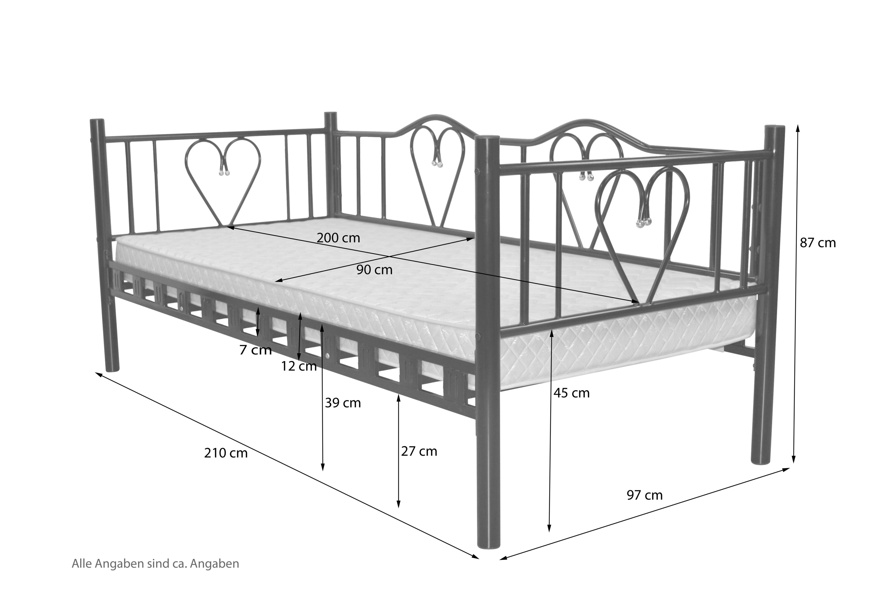 möbel direkt online Daybed 90x200 cm Santi