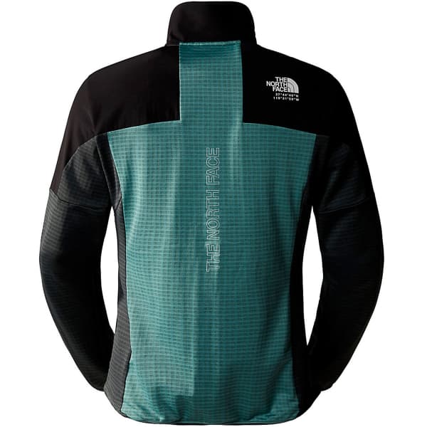 Veste polaire randonnée THE NORTH FACE MIDDLE ROCK FZ FLEECE DARKSGDRKHEATHR