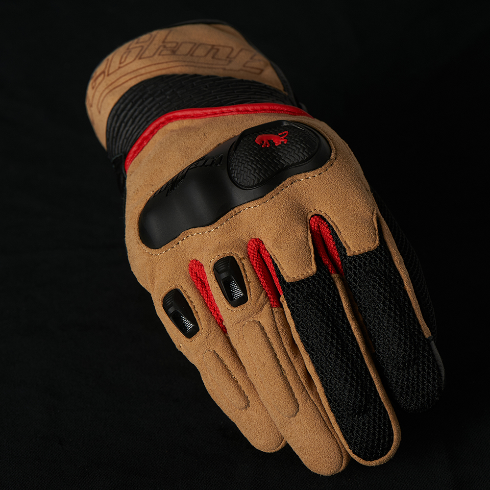 Furygan - Gants Dust Sable / Noir / Rouge
