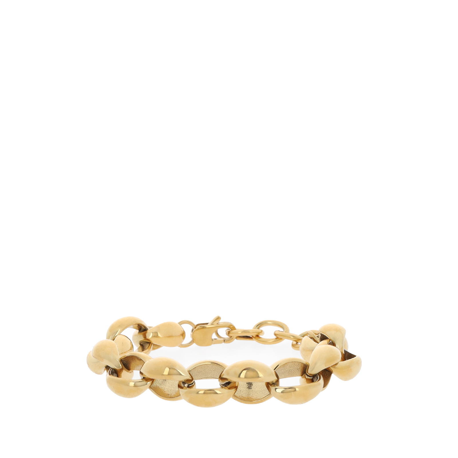 Gouden schakelarmband