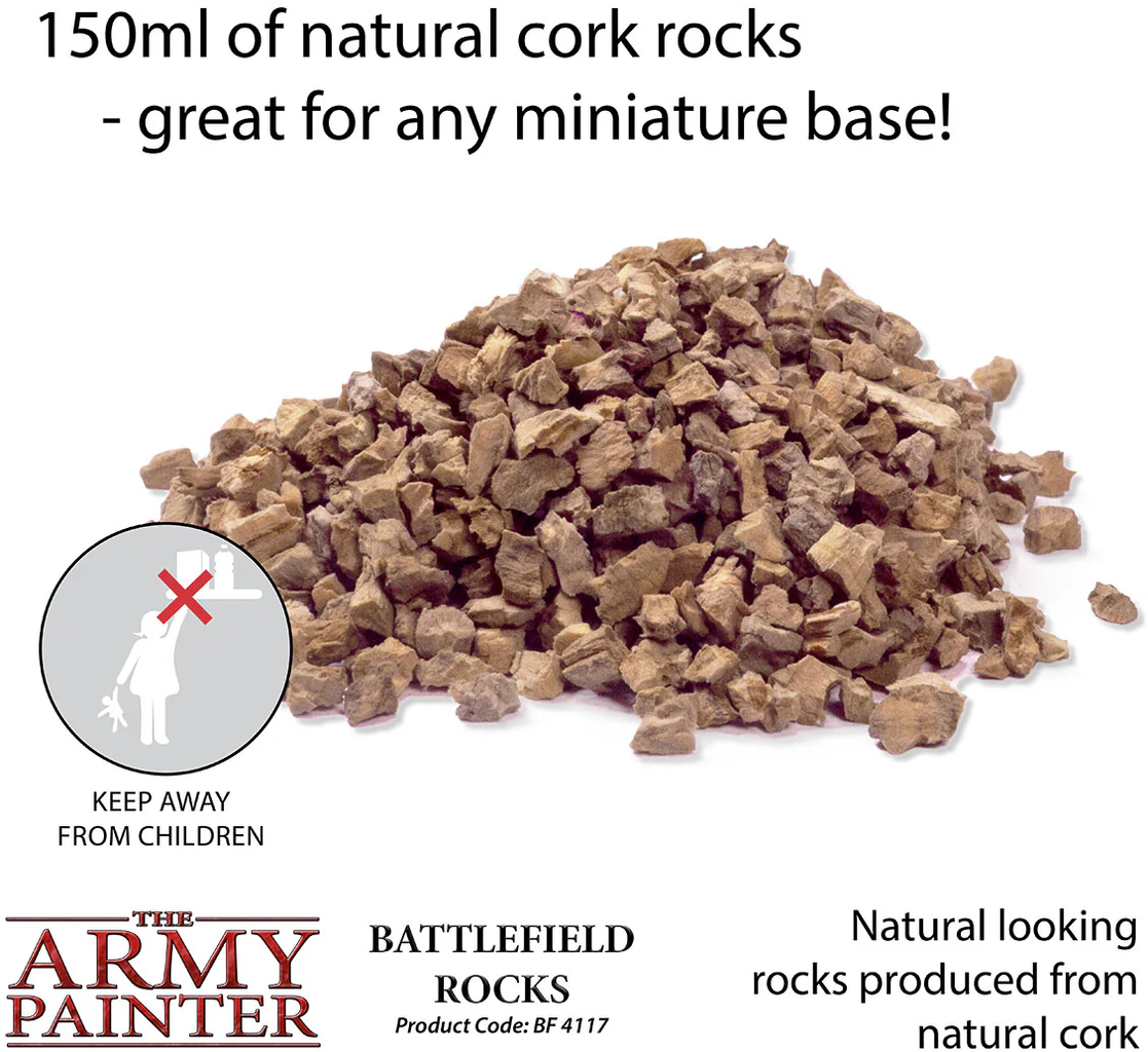 The Army Painter  Battlefield Basing: Battlefield Rocks    Der perfekte Untergrund für deine Miniaturwelten