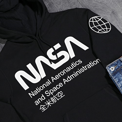Sweat Capuche Glow In The Dark Noir