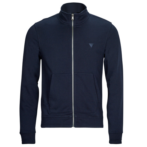 Guess - AL HIGH NECK FULLZIP SWEATSHIRT - Marine