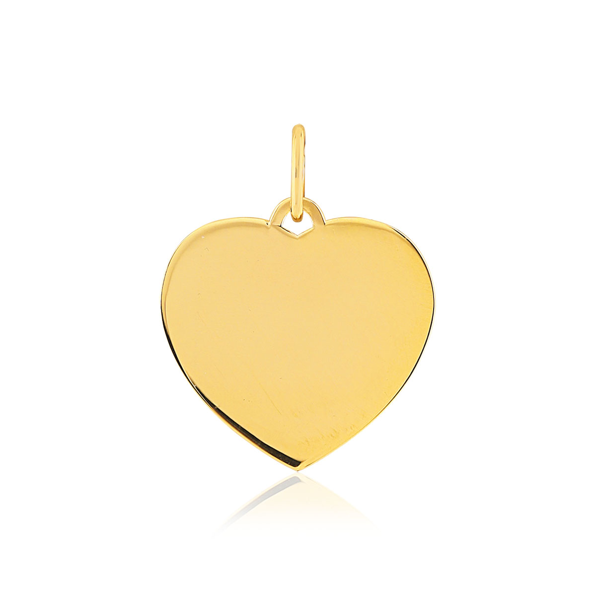 Pendentif or 375 jaune coeur