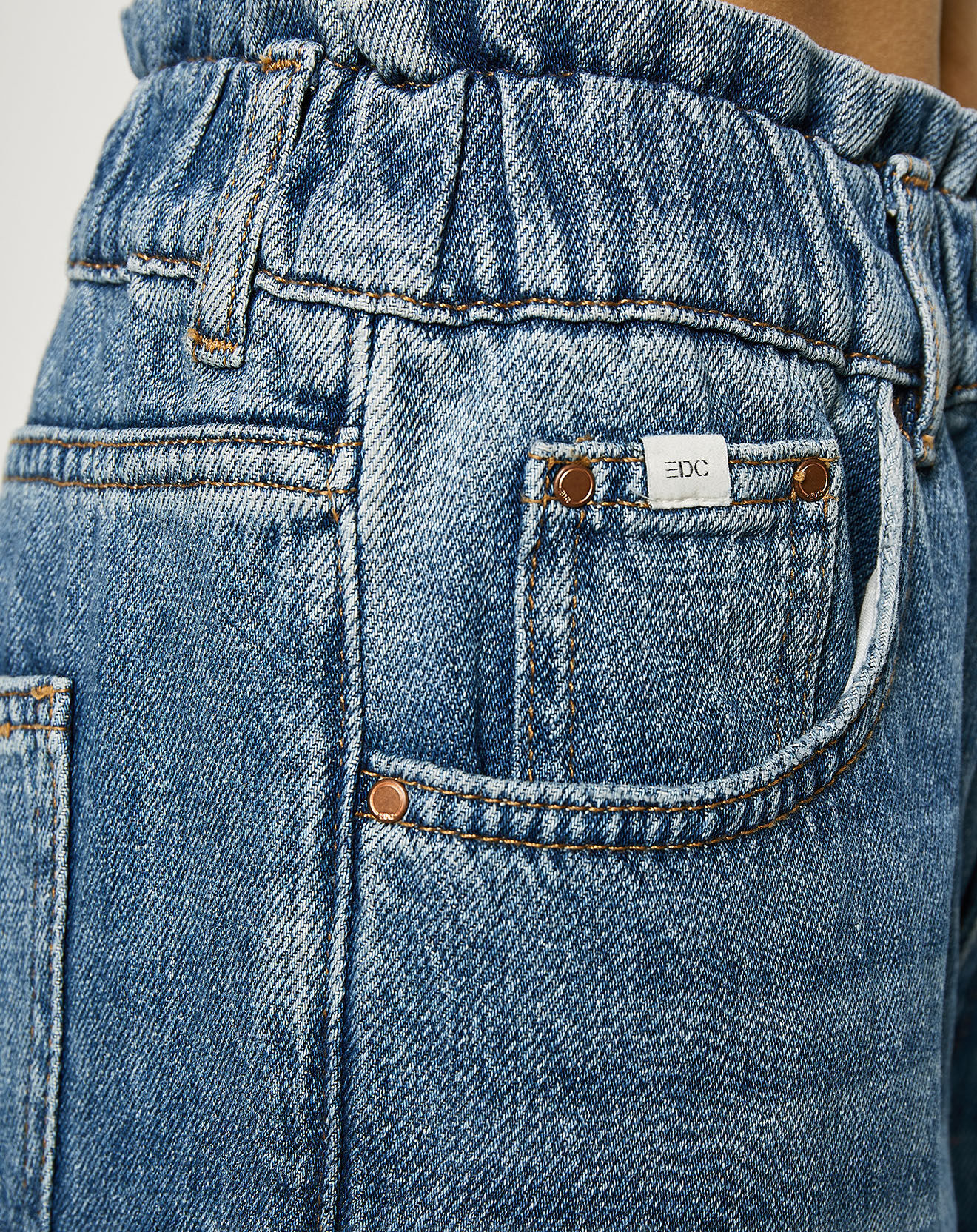 Esprit Jean ballon taille élastique collection EDC by Esprit bleu moyen