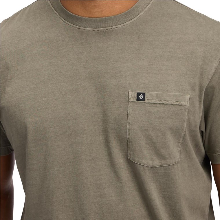 Black Diamond M Diamond Patch Ss Pocket Tee Walnut
