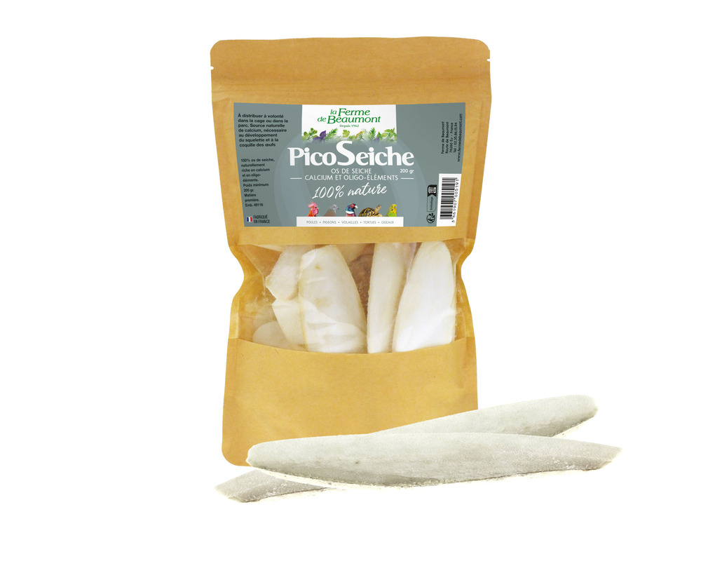 Picoseiche 200 gr • os de seiche • apport naturel en calcium, oligo-éléments
