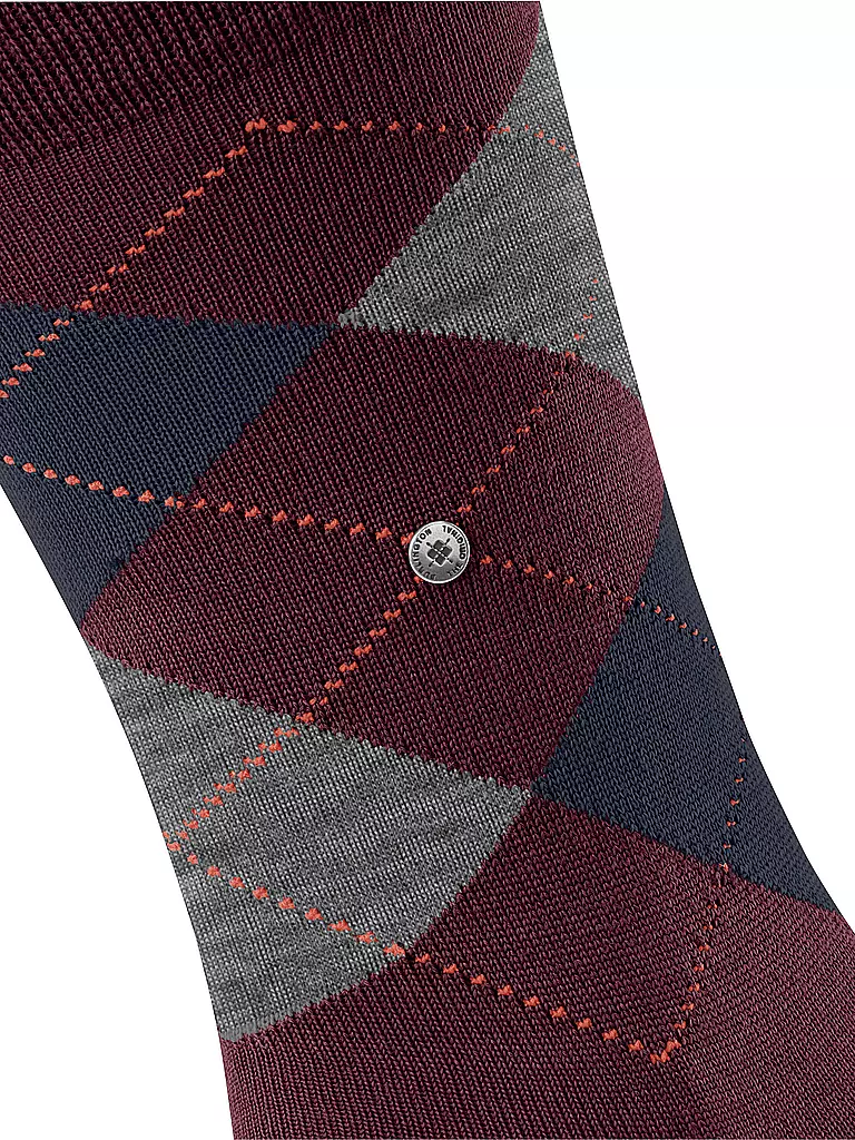 BURLINGTON Herren Socken EDINBURGH 40-46 claret dunkelrot