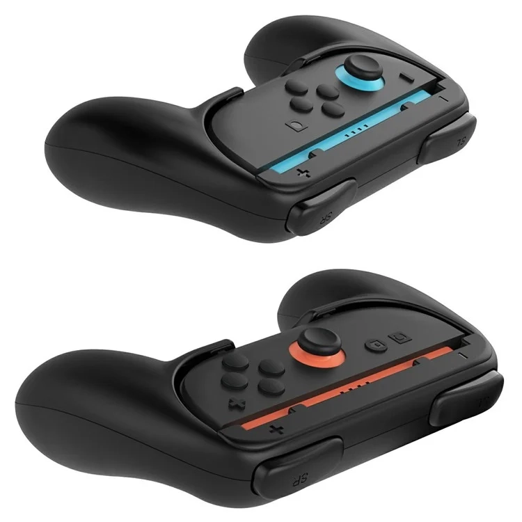 (2er Set) Griff Halterung Gamepad Hülle kompatibel für Nintendo Switch 2 / Konsole Rutschfeste Controller-Aufsätze - Schwarz