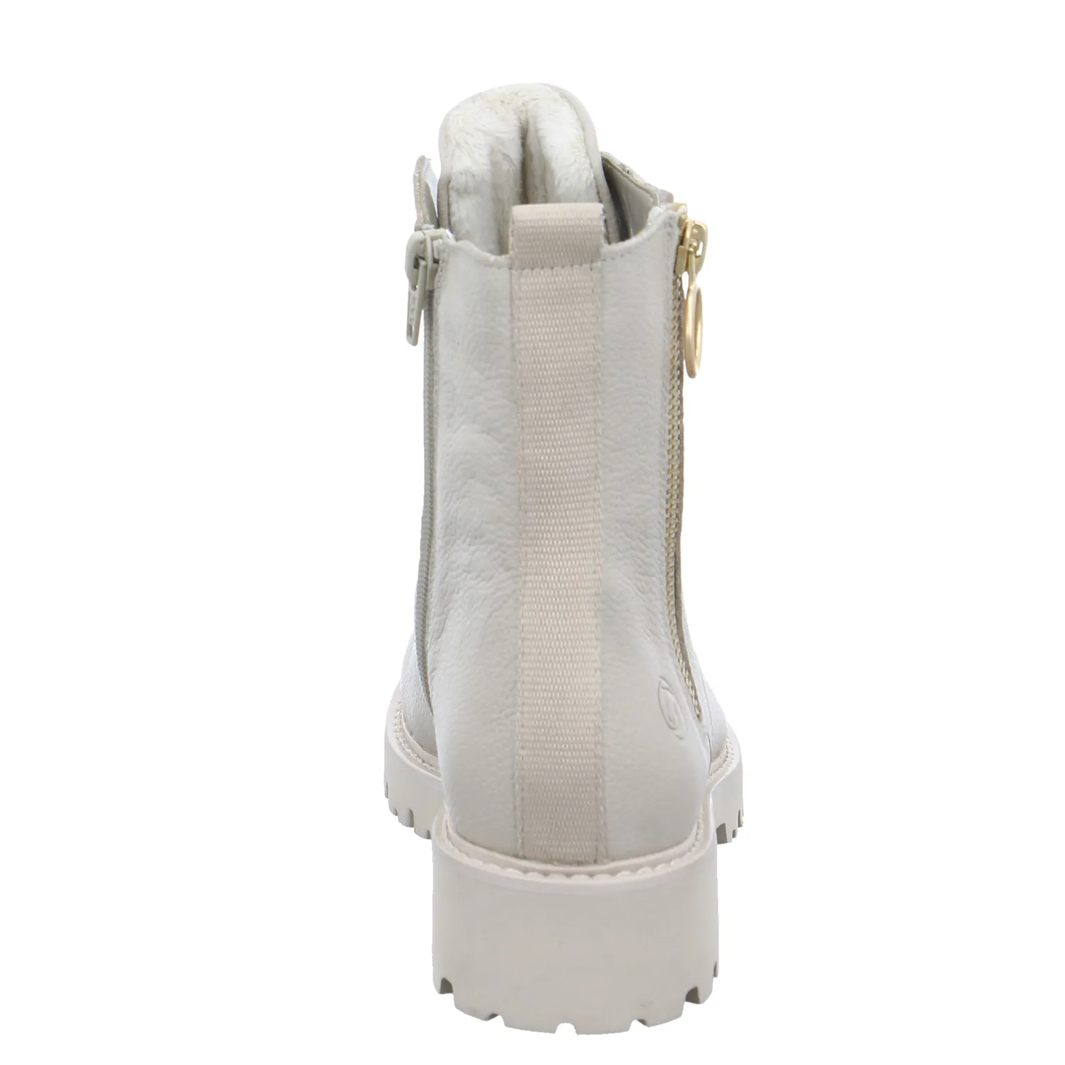 REMONTE Boot Beige Leder  mit Wechselfussbett