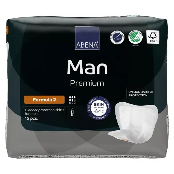 Abena Frantex Man Formula Premium Protection Masculino Tamanho 2 - 15 unidades