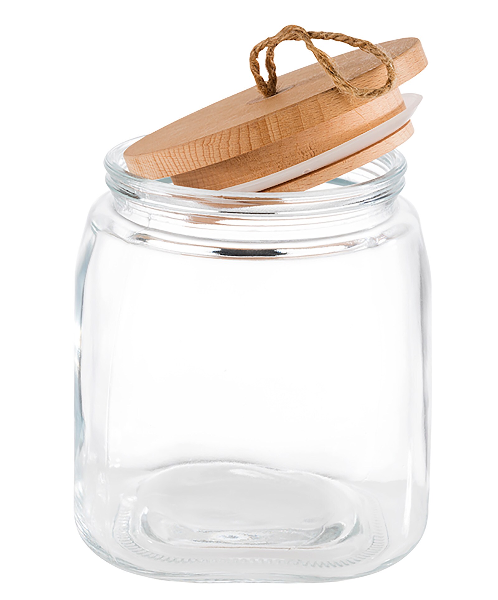 APS Vorratsglas Woody mit Holzdeckel versch. Ausführungen