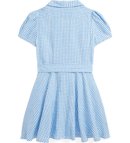 Polo Ralph Lauren Kjole - Gingham - H?r - Blå/Hvidternet