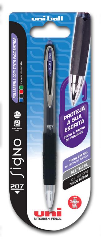 Roller Retráctil Signo de Tinta Gel Preta