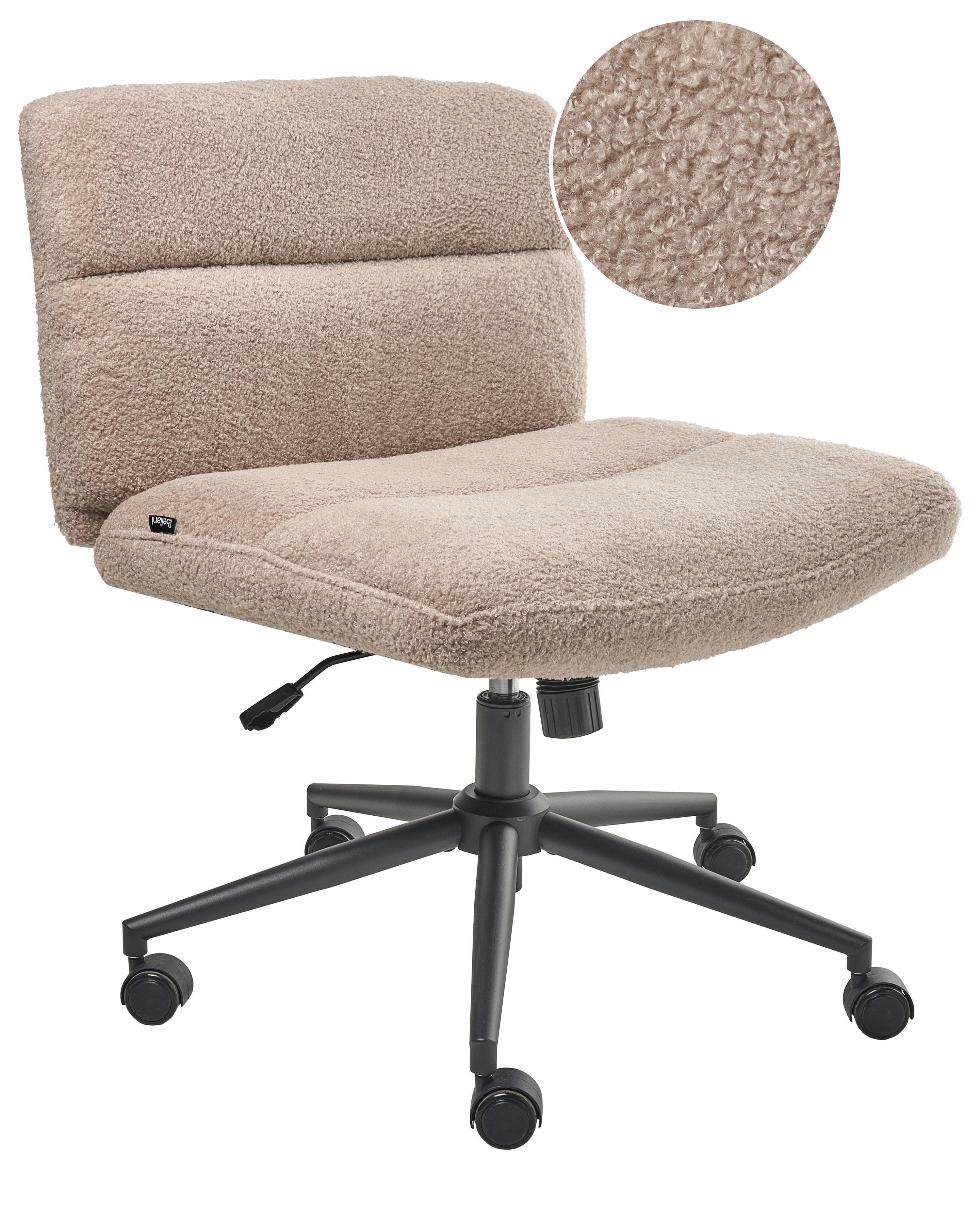 Bureaustoel CATLIN Bouclé Beige