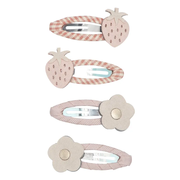 Mimi & Lula Lot 4 Barrettes Strawberry | Rouge