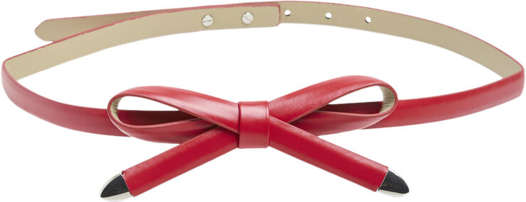 Pieces PCSIENNA BOW WAIST BELT Grenadine/silver trim