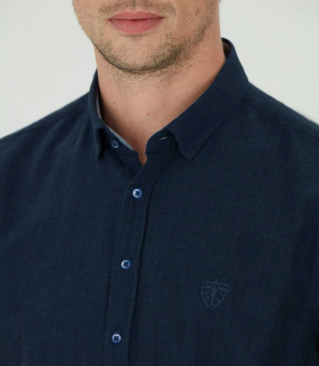 Chemise casual marine 