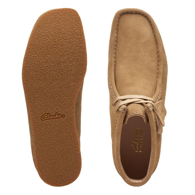 Clarks WALLABEEEVOBT dark sand suede