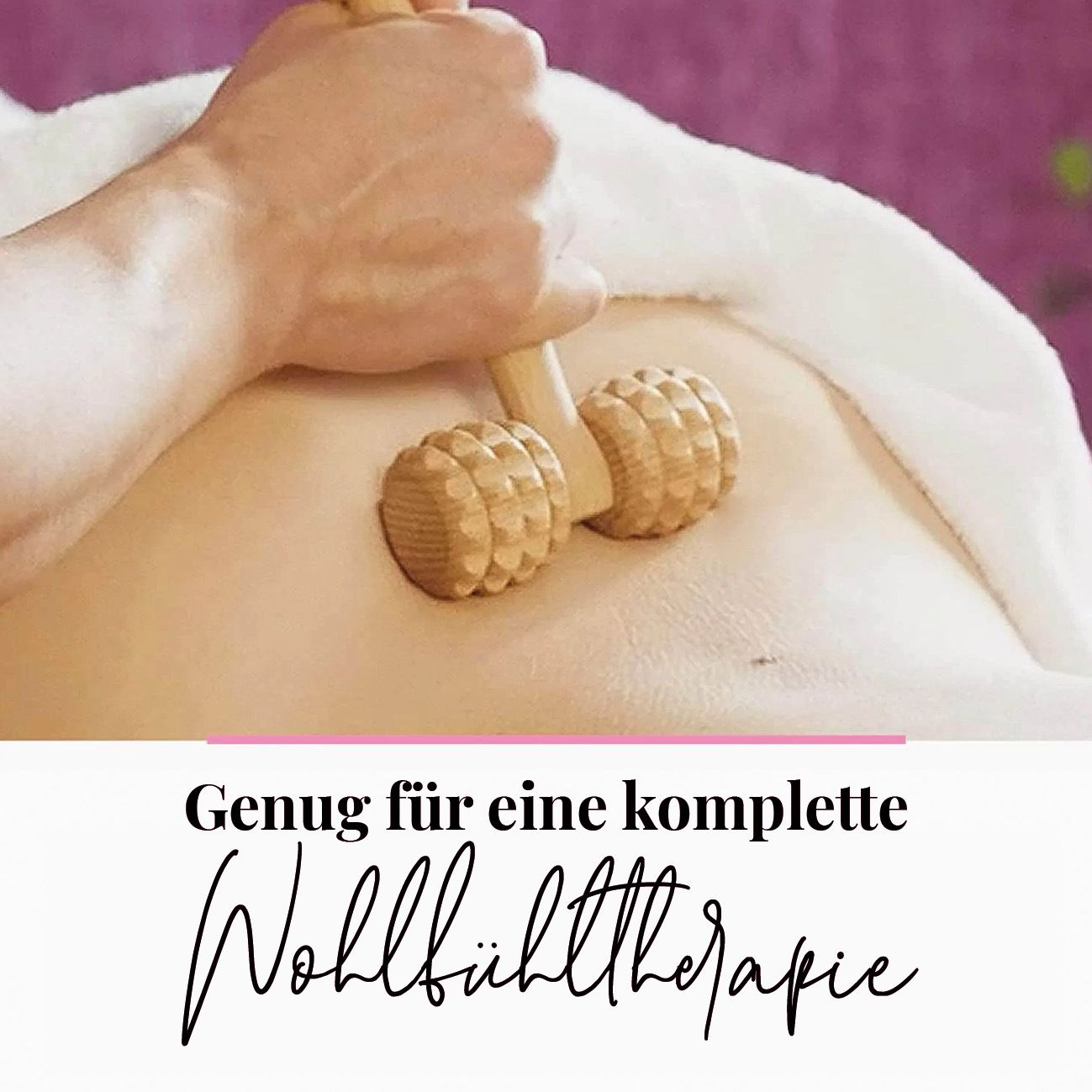 tuuli T-Form Massagegerät Massageroller Roller Maderotherapie Gesichtsmassager aus Holz