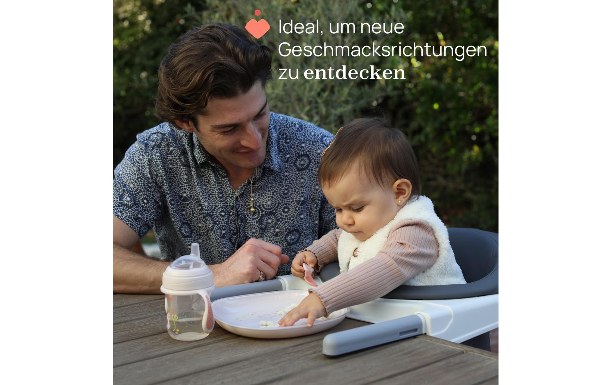 Kinderteller Grau, 18M+Teller mit Unterteilungen