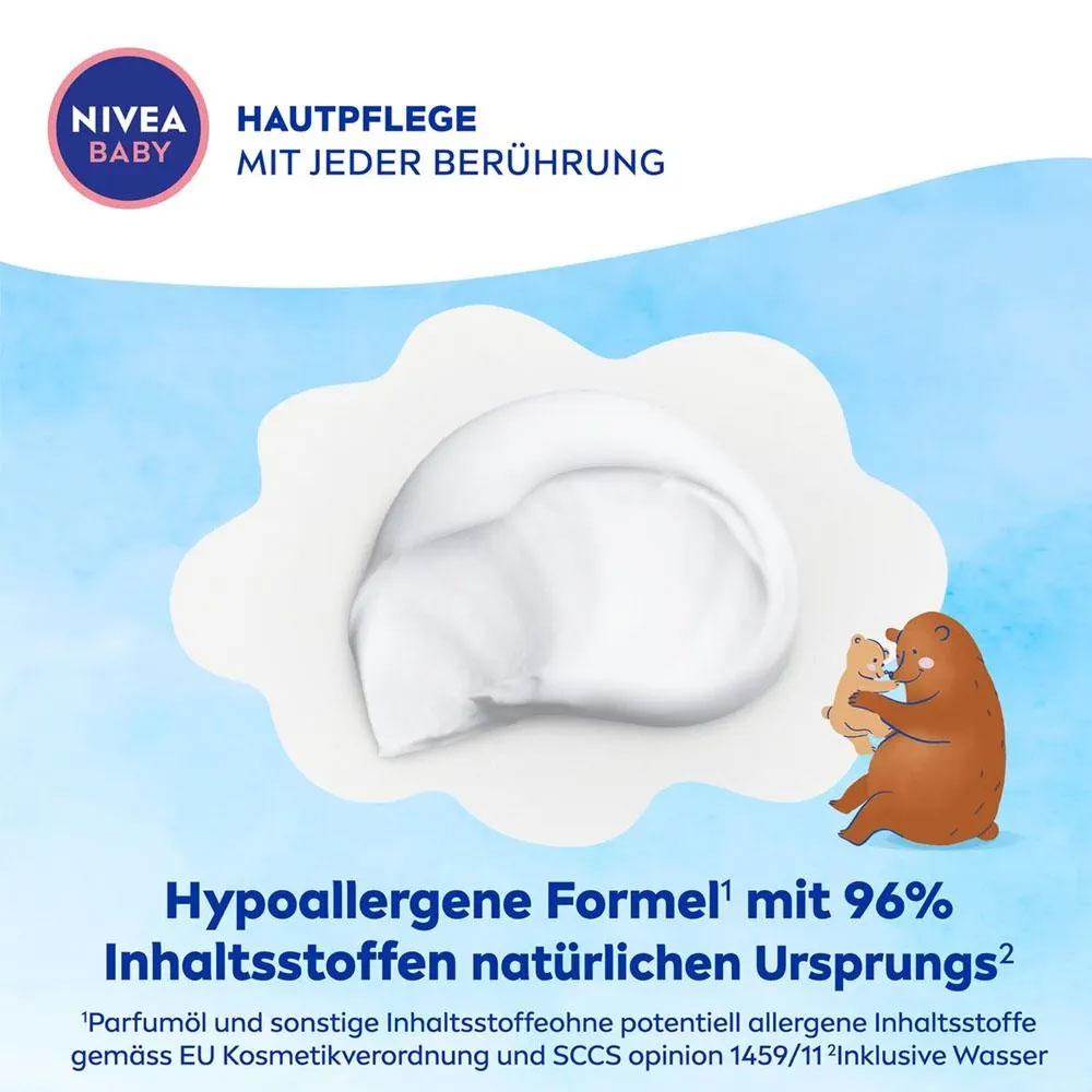 (200ml) Soft Creme Gesicht & Körper Baby Pflege Lotion mit Mandelöl / Vitamine (80529)