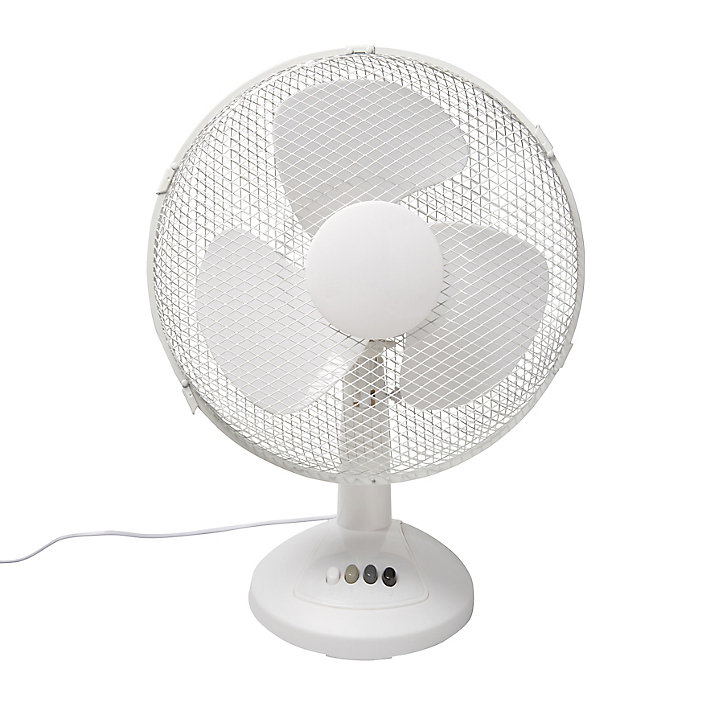 Ventilateur de table FT-30EII-2 oscillation à 80° 3 vitesses blanc