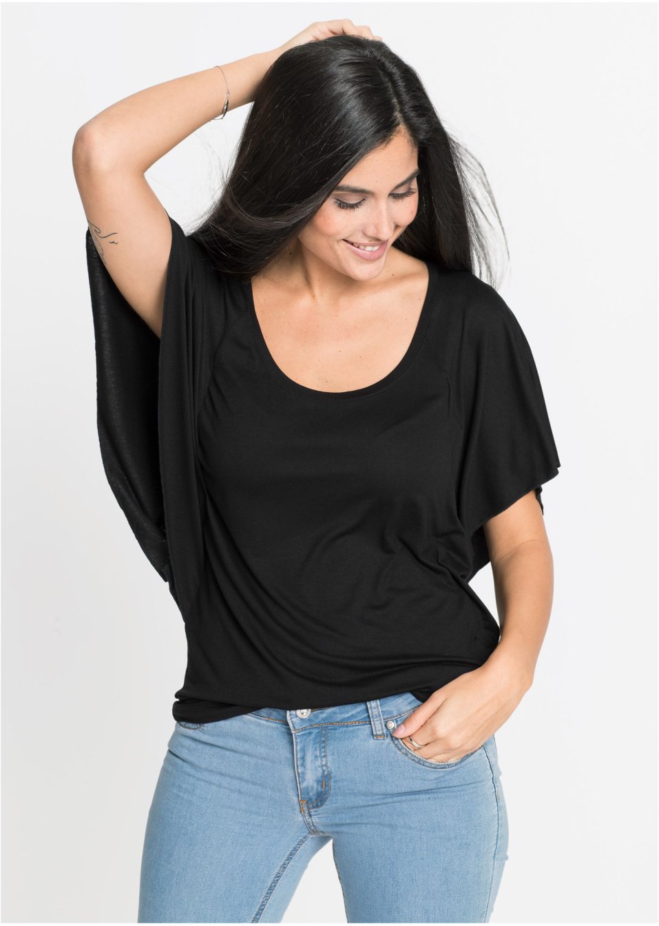 T-shirt manches chauve-souris